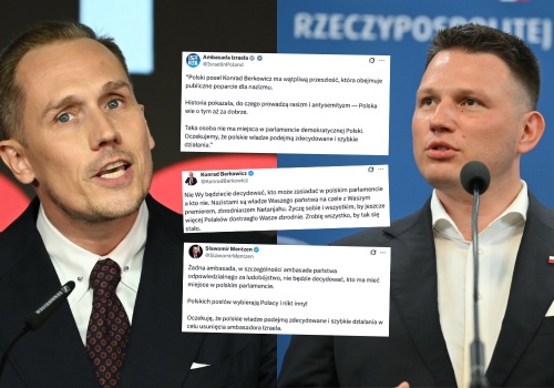 Ambasada Izraela żąda usunięcia Berkowicza z Sejmu, a Mentzen żąda usunięcia ambasadora Izraela