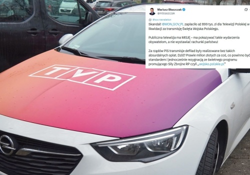 Błaszczak: MON zapłaciło prawie milion złotych TVP w likwidacji!