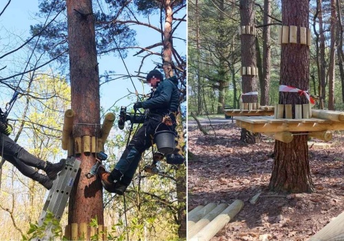 Nowa atrakcja nad Zalewem Nakło–Chechło. Park Linowy rusza już wkrótce