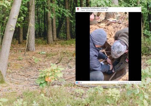 Wyjątkowe znalezisko w lesie w woj. łódzkim. 