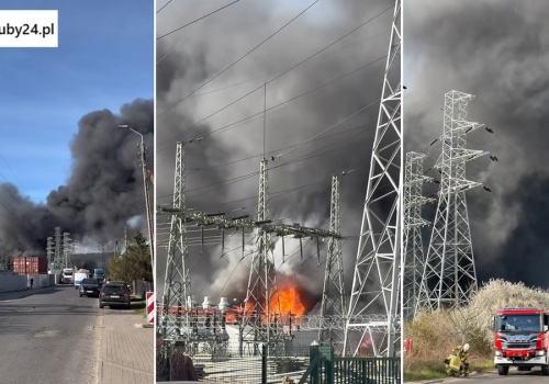 Kłęby czarnego dymu nad Gdynią. W akcji strażacy z całej okolicy