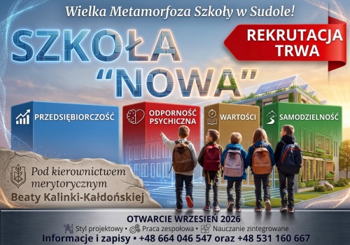 Edukacyjna rewolucja w Raciborzu-Sudole. Poznajcie projekt Szkoła Nowa – tu odkrywa się supermoce!