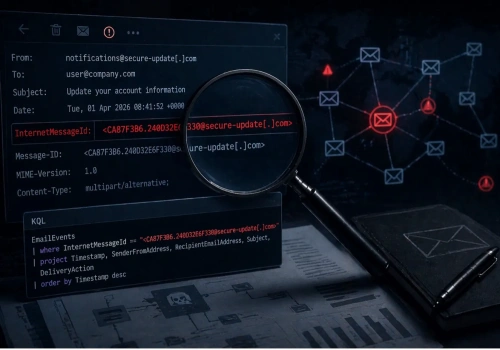Threat hunting w mailach. Jeden nagłówek, który może zdradzić całą kampanię