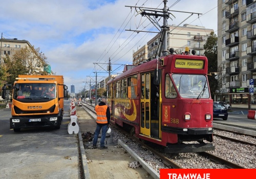 Tydzień bez tramwajów wzdłuż Grójeckiej i Alei Krakowskiej