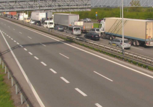 Karambol na A4 w kierunku Krakowa. Autostrada stanęła