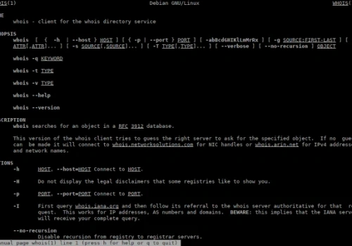 Porady Admina: whois