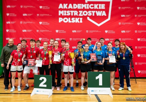 Badmintoniści AWF Katowice mistrzami Polski. Pewne zwycięstwo w AMP w Łodzi