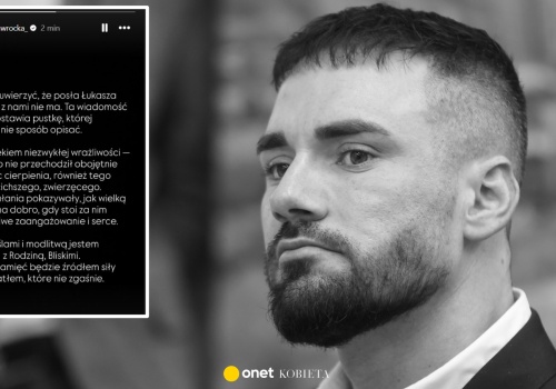 Marta Nawrocka żegna Łukasz Litewkę. 