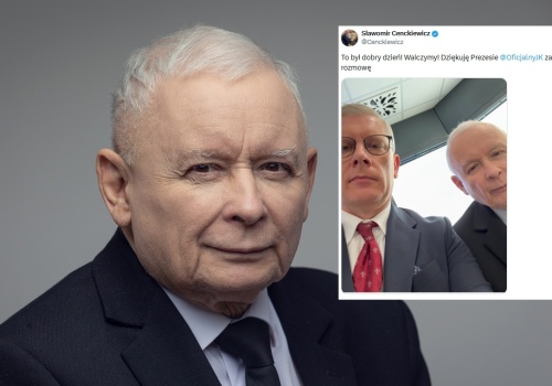 Wymowne zdjęcie! Prof. Cenckiewicz spotkał się z prezesem PiS
