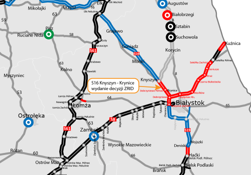 Można budować odcinek S16 na trasie Białystok - Ełk!