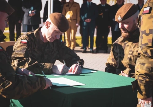 Nowy dowódca 15. batalionu lekkiej piechoty w Dąbrowie-Moczydłach