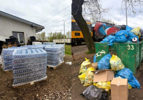 Przeterminowane produkty w wielkim magazynie. Należy do znanego przewoźnika