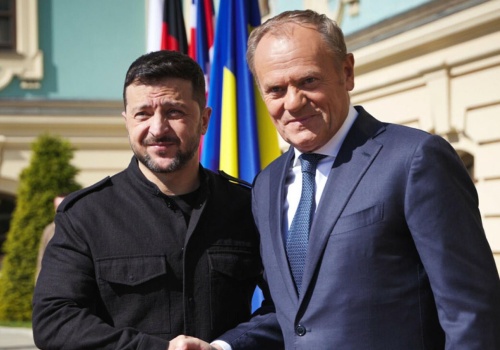 Tusk o rozmowie z Zełenskim: „Było inne towarzystwo”