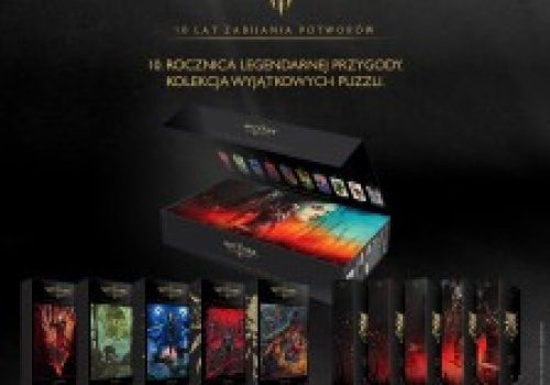Promocja na puzzle Wiedźmin 3 w Media Markt. Zestaw 10th Anniversary (10x 500 el.) za 307 zł!