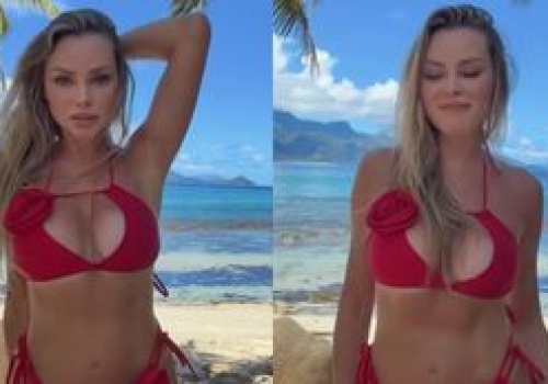 Ola Ciupa w czerwonym BIKINI popisuje się tańcem. Internauci w zachwycie. 