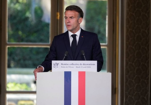 Macron wymienił Trumpa, Xi i Putina. 