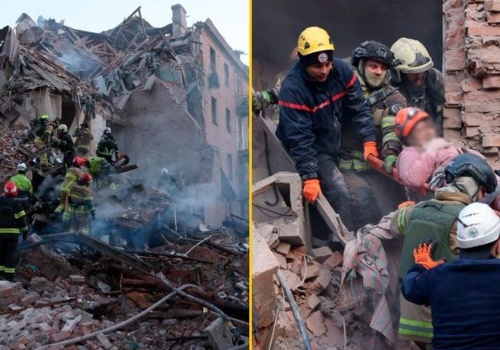 Cywile pod gruzami, ofiary śmiertelne. Dramat w Dnieprze i Charkowie