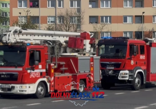 Interwencja straży pożarnej w Jelenia Góra. Służby sprawdzają oddział banku przy Różyckiego