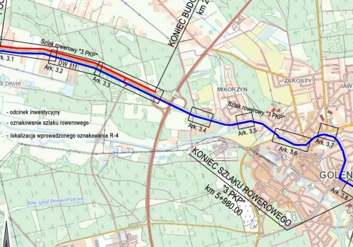 Trzeci etap budowy rowerowej trasy Blue Velo