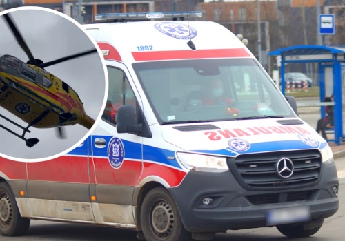 Dramat przy cmentarzu. Na miejscu lądował śmigłowiec LPR