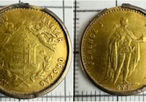 Złoty dukat z czasów Austro-Węgier odkryty pod Bochnią (GALERIA)