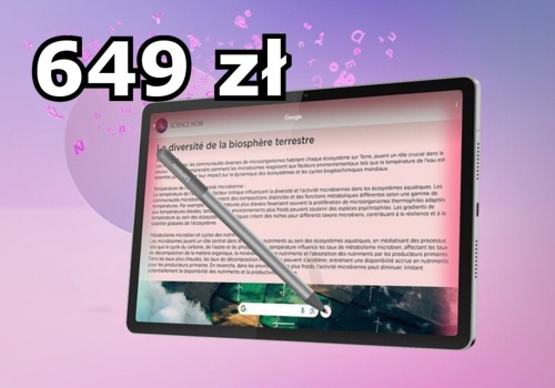Tablet Lenovo z rysikiem za 649 zł w promocji. 8 GB RAM, 11 cali, 2,5K