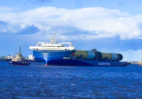 KING ONE dostarczył pierwsze monopale XXL dla farmy wiatrowej Hornsea 3