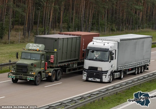 Freightliner M915A3 vs Renault T520 – prędkości maksymalne i różnica na wzniesieniach