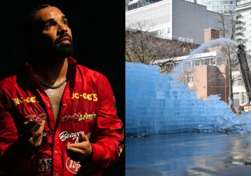 Czysta abstrakcja. Fani sprzedają kawałki lodu z instalacji Drake’a