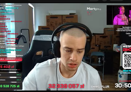 Wyjątkowy stream influencera Łatwogang. Zebrał 50 mln zł na walkę dzieci z rakiem, a licznik wciąż bije