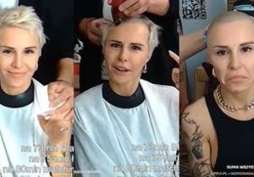 Blanka Lipińska też ścięła się NA ZERO. 