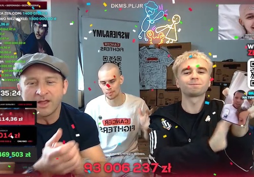 Niesamowita zbiórka Łatwoganga z Fundacją Cancer Fighters. Dziś zakończy się historyczny stream