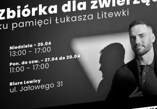 Zbiórka dla zwierząt ku pamięci Łukasza Litewki. Akcja Nowej Lewicy w Rzeszowie