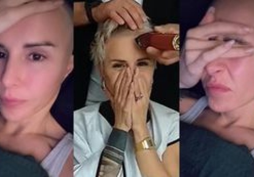 Blanka Lipińska wróciła do domu po streamie i załamała się po zgoleniu głowy: 