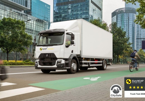 Renault Trucks D zdobył 4 gwiazdki w teście Euro NCAP oraz certyfikat CitySafe
