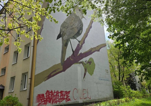 Ptasie murale na Kozłówku zdewastowane. Przez lata były wizytówką dzielnicy