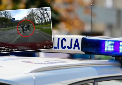 Nagranie z wypadku rowerzysty i motocyklisty podbija sieć. Niewiarygodne, co odkryli policjanci