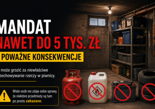 Tego nie trzymaj w piwnicy. Grozi mandat do 5 tys. zł i inne konsekwencje!