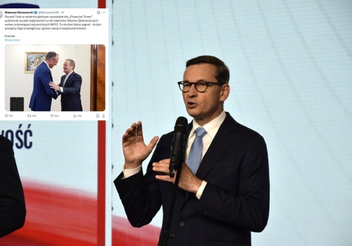 Morawiecki o wywiadzie Tuska: Granie naszym bezpieczeństwem