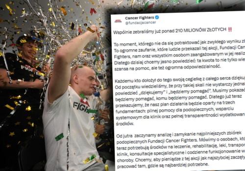 Jest oświadczenie Cancer Fighters. Na co pójdą pieniądze? 