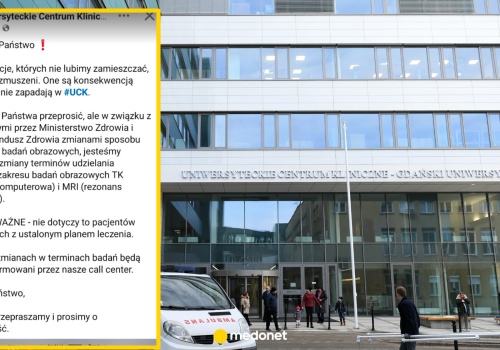 Szpital w Gdańsku odwołuje badania. 