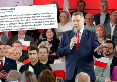 Przemysław Czarnek apeluje, żeby najpierw zakładać rodziny, a dopiero później kupować mieszkania
