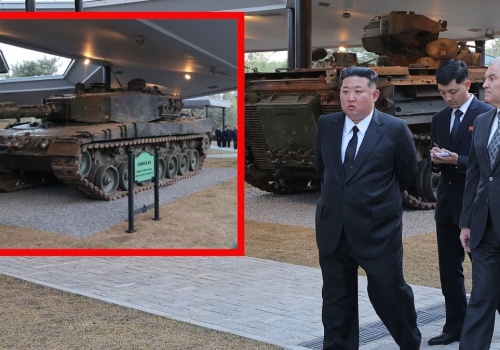 Polski czołg na wystawie w Korei Północnej. Oglądał go Kim Dzong Un