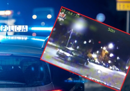 Policjanci nie mogli uwierzyć w to, co zobaczyli. Drift przed radiowozem to nie wszystko