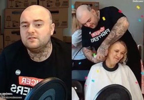 Niezwykły GEST mamy Bedoesa podczas charytatywnego streamu Łatwoganga. Raper ściął jej włosy