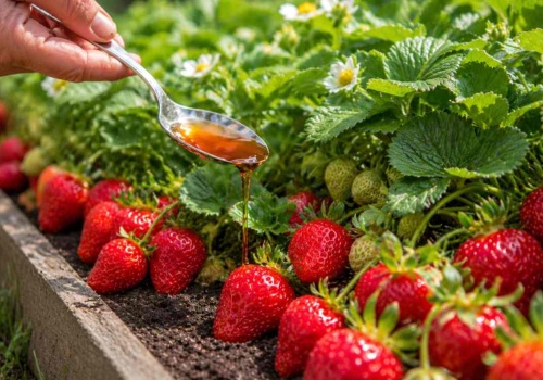 Tylko 1 łyżka pod krzak, a truskawki będą jak pięści. Mój tajny trik