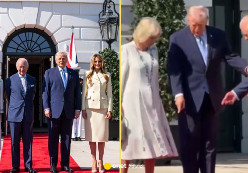 Król Karol III spotkał się z Donaldem Trumpem. Królowa Kamila zaliczyła drobną wpadkę