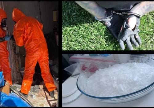 Policja zlikwidowała laboratorium narkotykowe pod Legnicą i zatrzymała pięć osób (FILM)