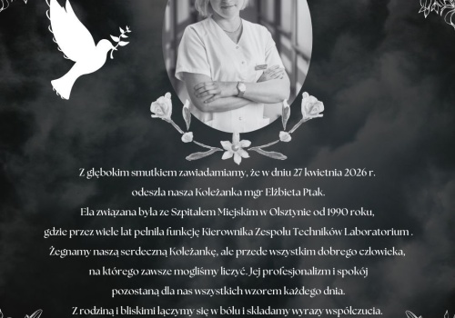 Nie żyje wieloletnia pracownica szpitala miejskiego w Olsztynie