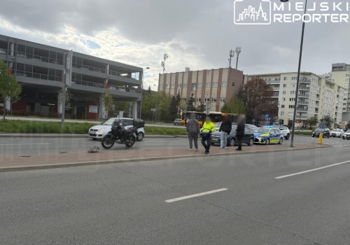 Motocyklista trafił do szpitala po zdarzeniu na Ursynowie
